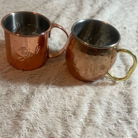 Copper & Stainless Steel Mug Stoli Vodka (Moscow Mule) - Picture 1 of 6